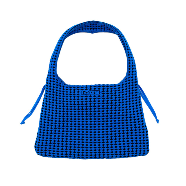 Alma Bag Large - black & blue / checks