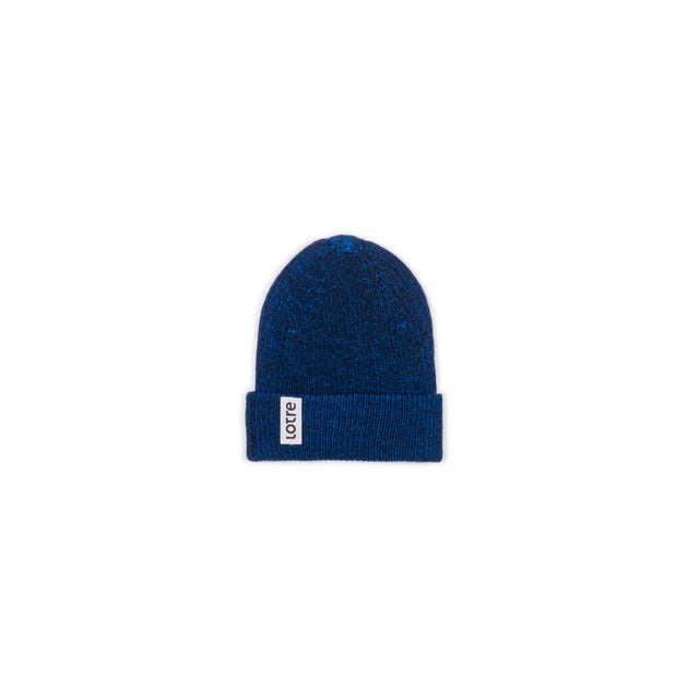 Fritzi Beanie – Leuchtend blau und Dunkelblau