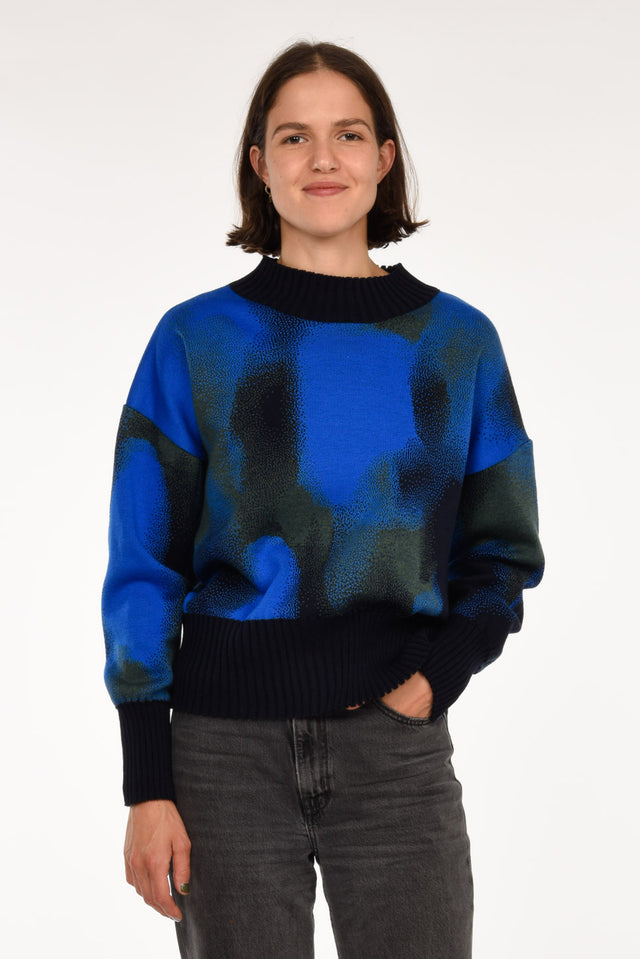 Wanda-Pullover – Gradient Blue