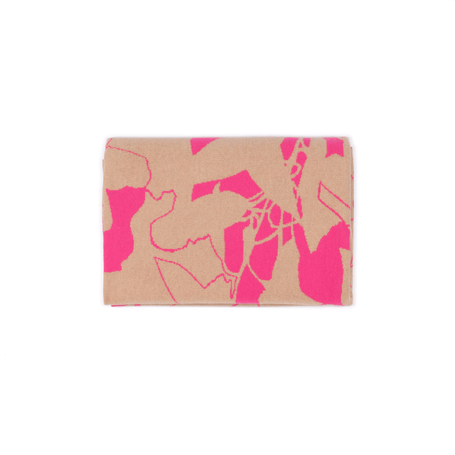 Merino-Plaid – rosa und beige